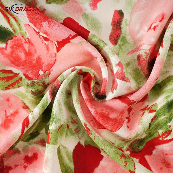 dyed rayon fabric